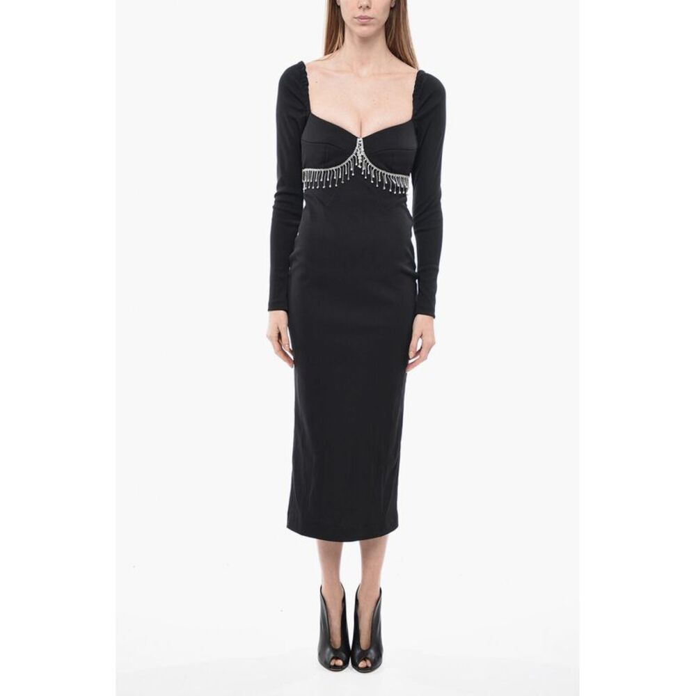 Sheath Dress with Bustier and Crystals